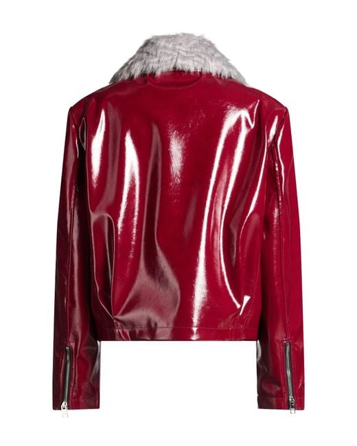 MSGM Red Jacket Polyester, Modacrylic