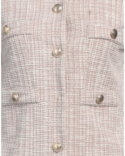 Liu Jo White Jacket Polyester, Cotton, Elastane