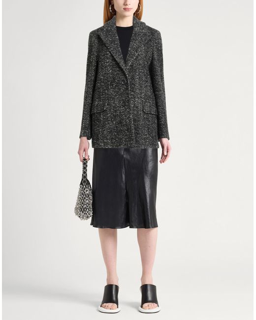 Caractere Black Coat Virgin Wool, Polyester, Polyacrylic, Wool