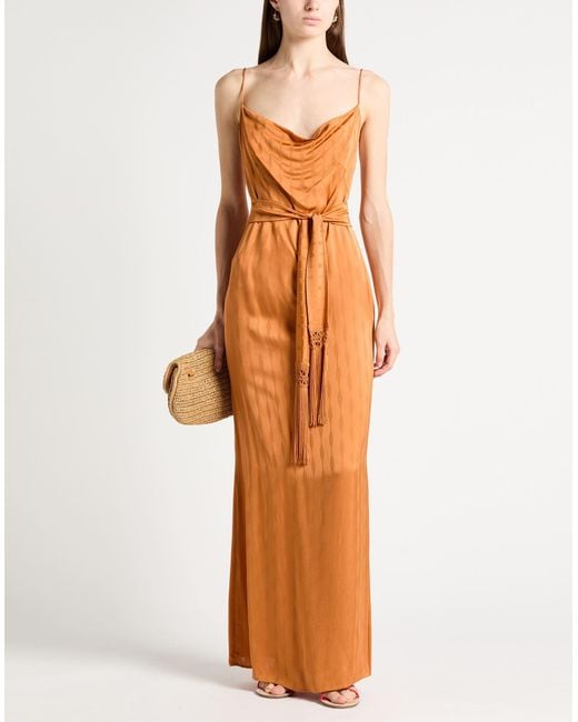 Nenette Orange Maxi Dresses