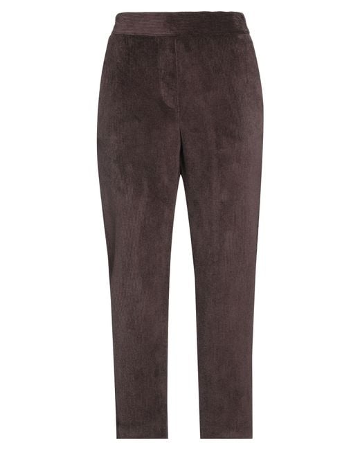 ALESSIA SANTI Brown Pants Polyester, Polyamide, Elastane