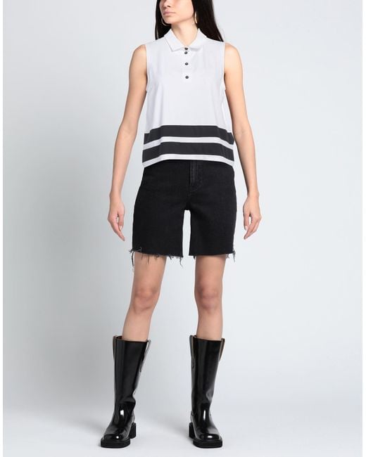 Rrd White Polo Shirt Polyamide, Elastane
