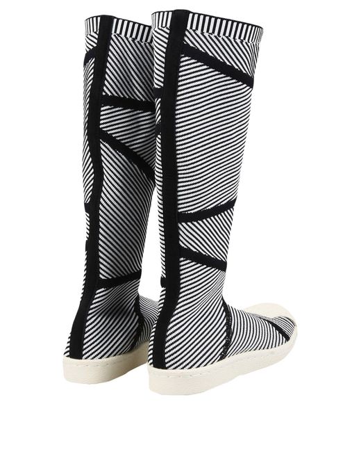 adidas Originals Neoprene 'superstar Primeknit' High Boots in Black - Save 18% - Lyst