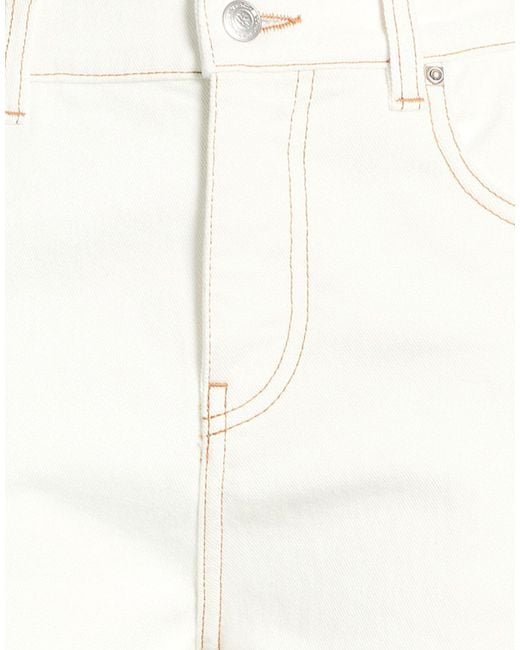 Etro White Pants Cotton, Elastane