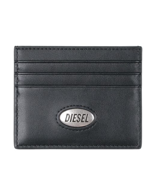 DIESEL Black Cardholders for men