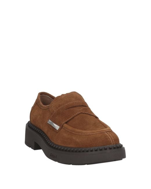 Ash Brown Loafers Leather