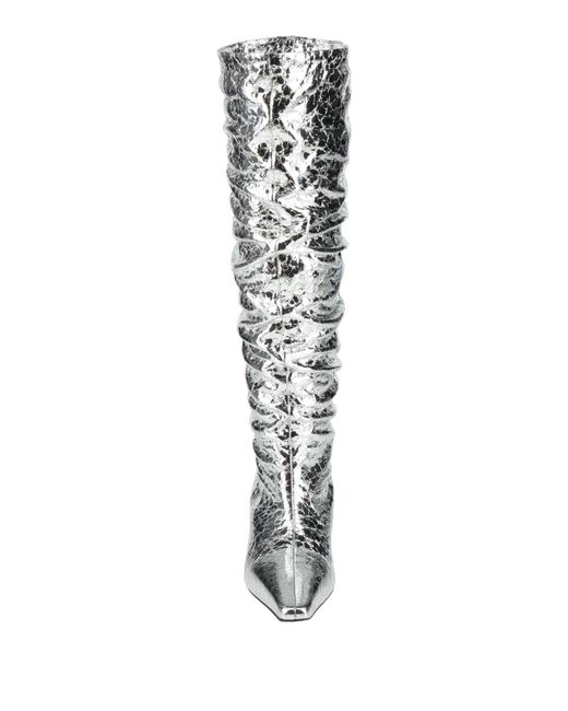 MSGM White Boot Leather