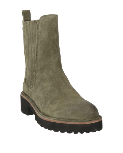 CafeNoir Green Ankle Boots