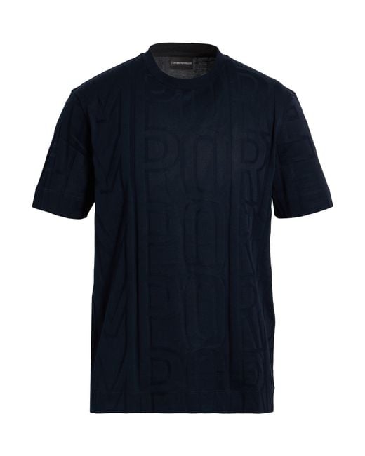 Emporio Armani Blue T-Shirts for men