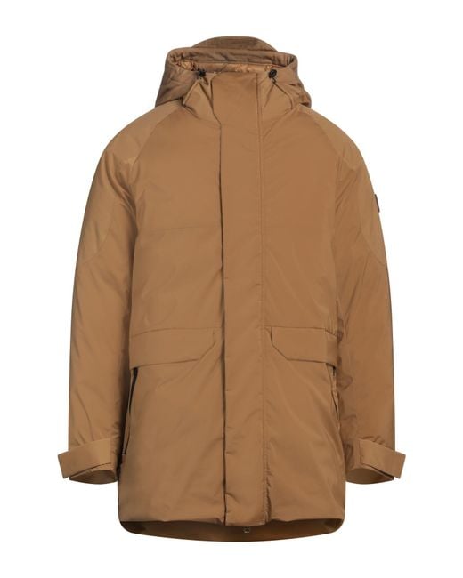 Colmar Brown Coat Polyester, Elastane, Cotton for men