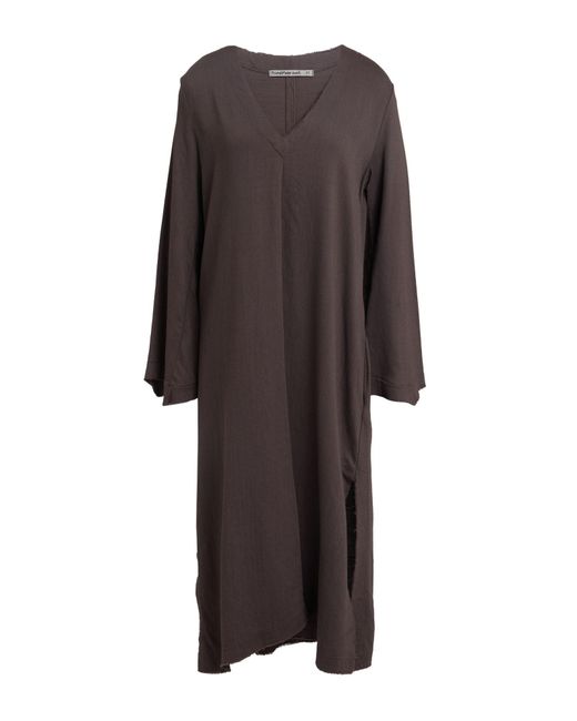 Transit Brown Par-Such Midi Dress Viscose, Wool, Elastane