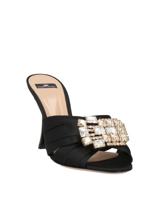 Elisabetta Franchi Black Sandals