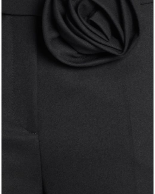 Marella Black Pants Polyester, Viscose, Elastane