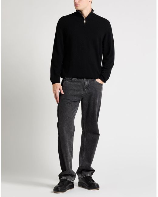 Fedeli Rollkragenpullover in Black für Herren