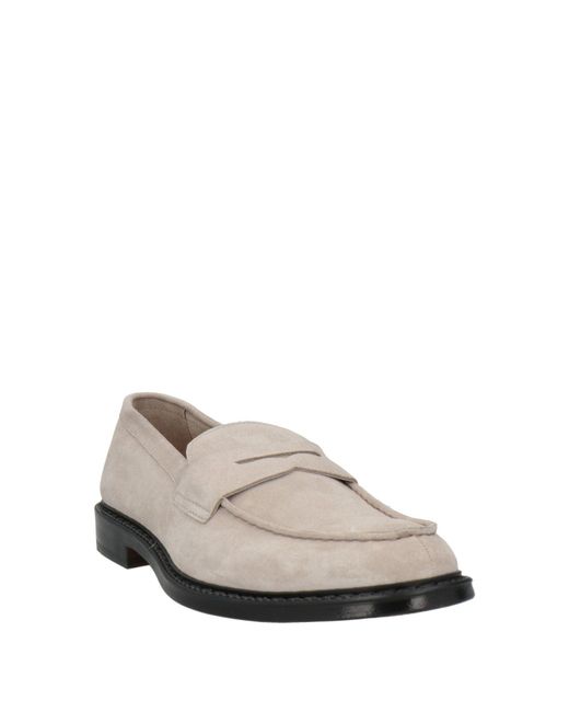 Doucal's Gray Light Loafers Leather for men