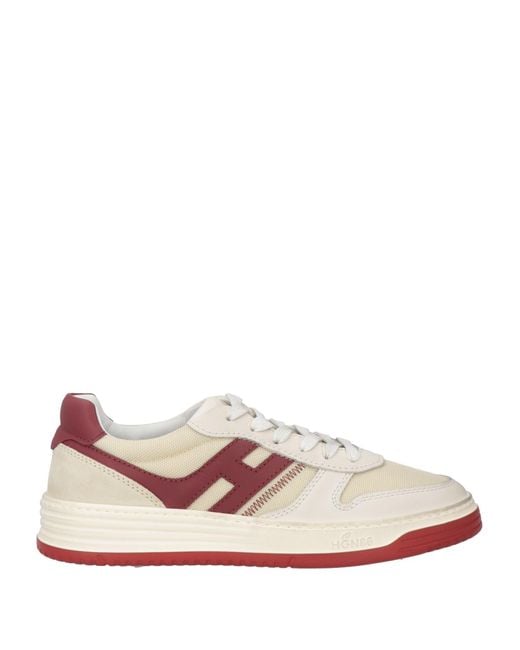 Hogan Pink Sneakers Leather, Textile Fibers for men
