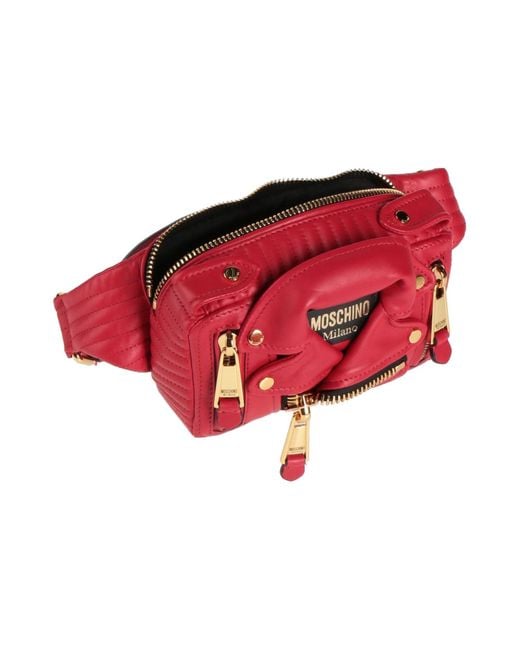 Moschino Red Belt Bag