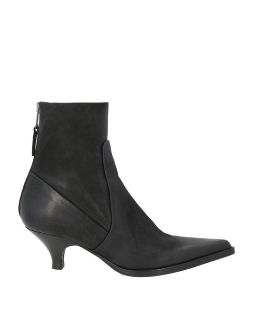 Elena Iachi Black Ankle Boots Leather