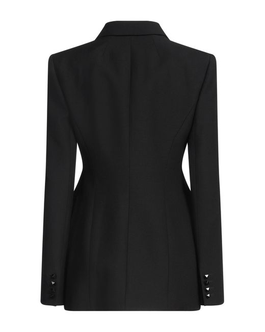 Valentino Garavani Black Blazer Virgin Wool, Silk