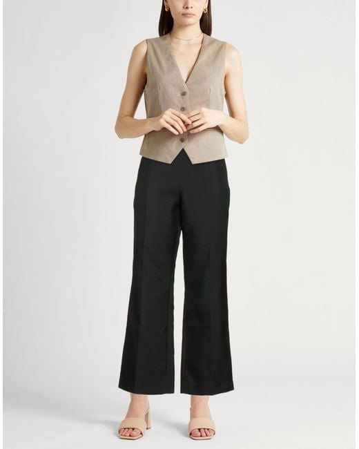 Jil Sander Black Pants Polyamide, Silk