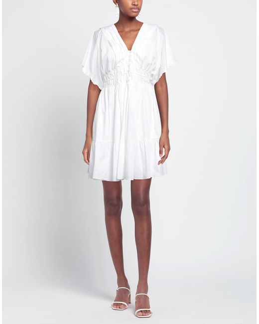 Les Copains White Short Dress