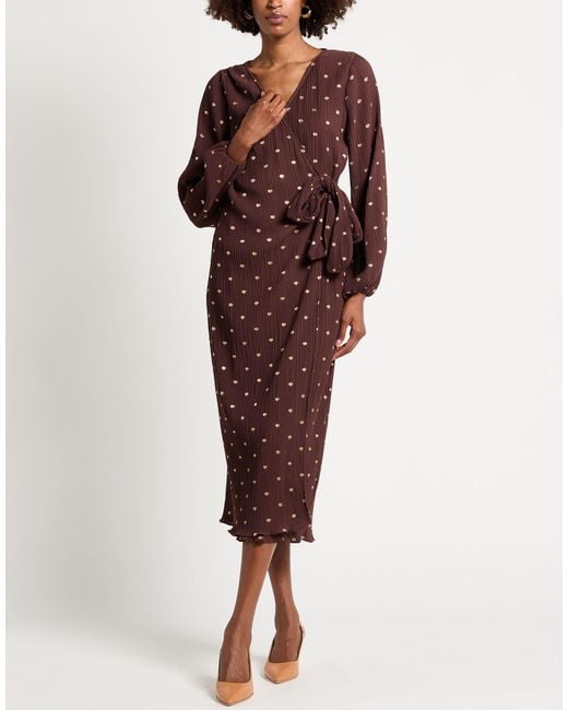 Never Fully Dressed Purple Midi Dress