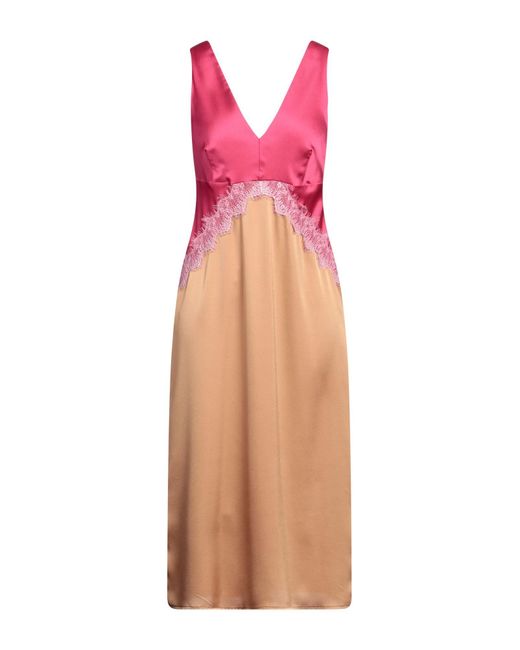 Twin Set Pink Midi-Kleid