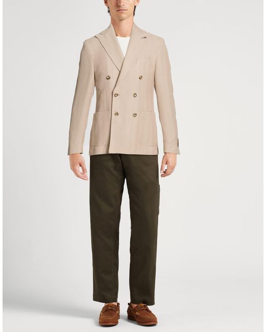 Paoloni Natural Blazer Cotton, Viscose for men