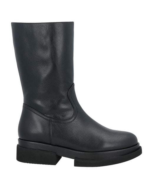 Paloma Barceló Black Ankle Boots Leather