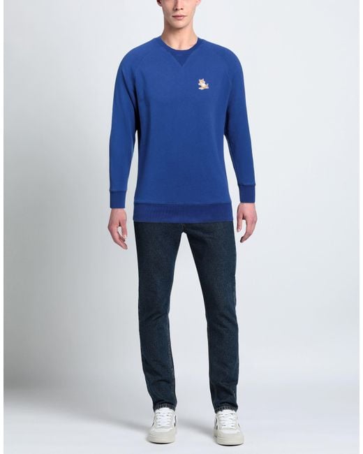 Maison Kitsuné Blue Sweatshirt for men