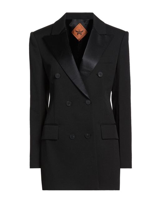 MCM Black Blazer Wool