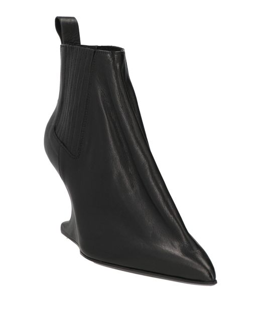 Rick Owens Black Ankle Boots