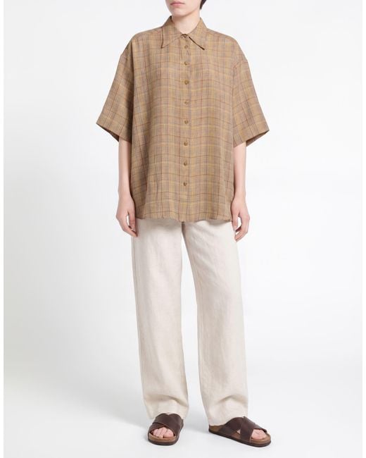 Ottod'Ame Natural Khaki Shirt Linen