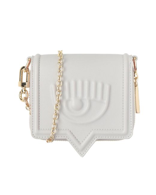 Chiara Ferragni White Crossbody Wallet
