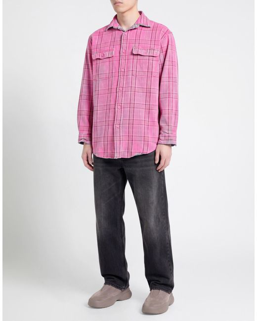 NOTSONORMAL Pink Shirt Cotton for men