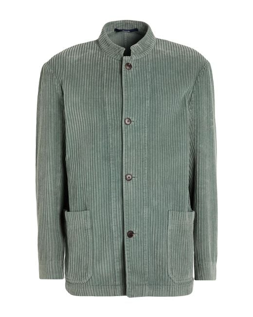 Drumohr Green Jacket Cotton, Elastane for men