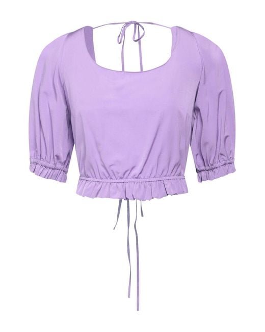 Manila Grace Purple Top Polyester, Cotton