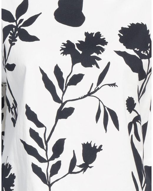 Alpha Studio White Top Cotton, Elastane
