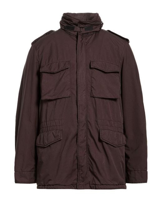Aspesi Brown Jacket Polyester, Polyamide for men
