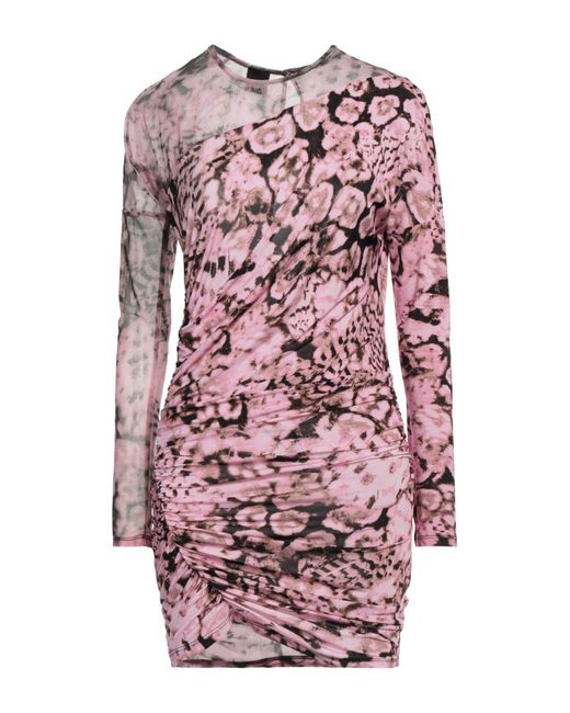Pinko Pink Mini Dress Viscose, Elastane, Polyamide