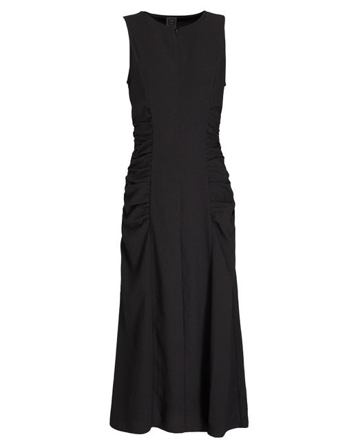 8 by YOOX Black Midi Dress