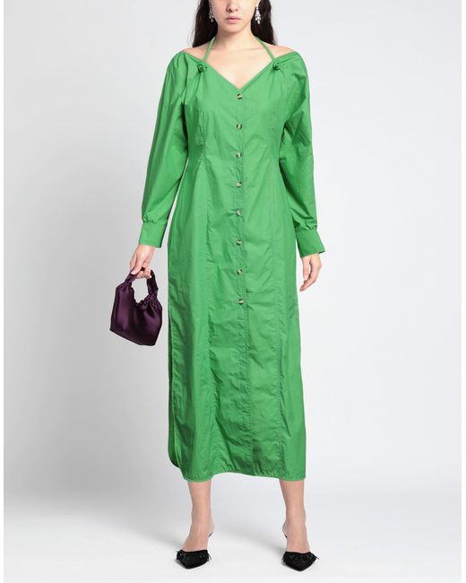Nanushka Green Maxi-Kleid