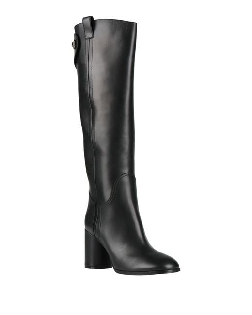 Casadei Black Boot Leather