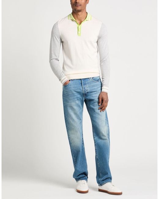 Pullover Malo de hombre de color White