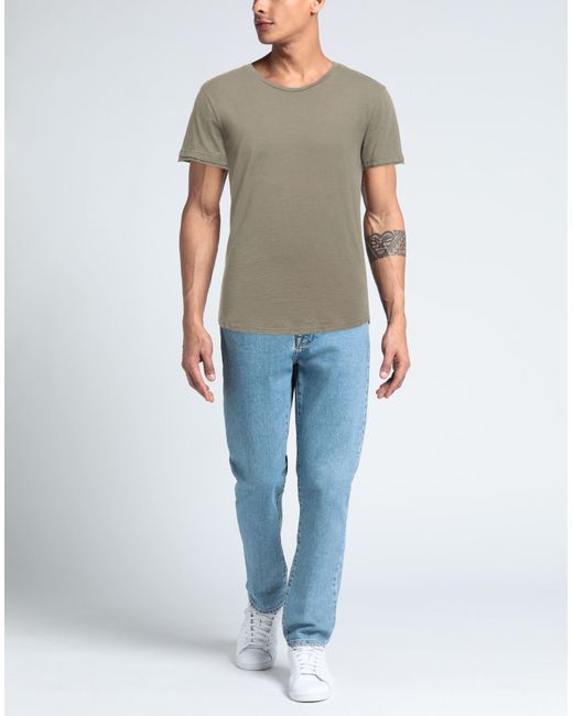 Alternative Apparel Gray Military T-Shirt Cotton for men