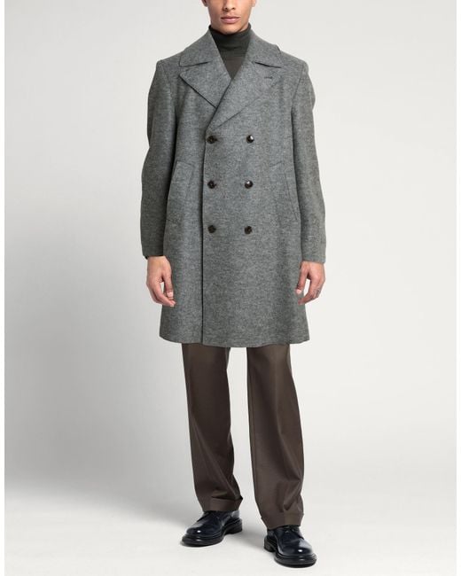 Baldessarini Gray Coat Wool for men
