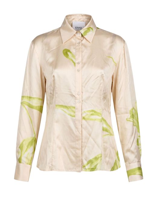 Erika Cavallini Semi Couture Natural Shirt Silk