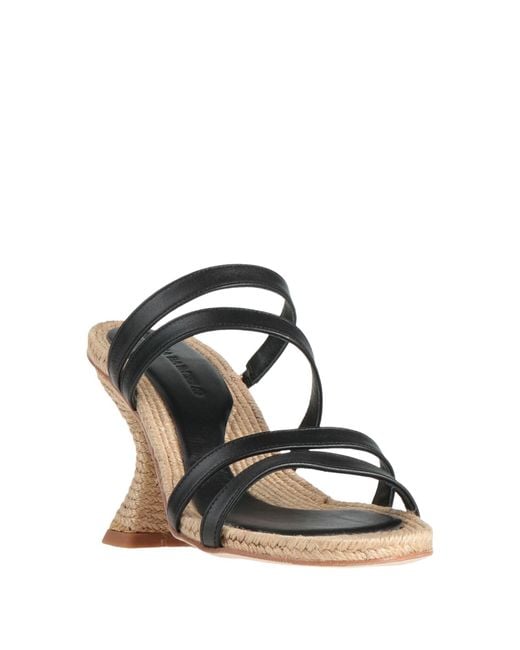 Paloma Barceló Black Sandals Leather