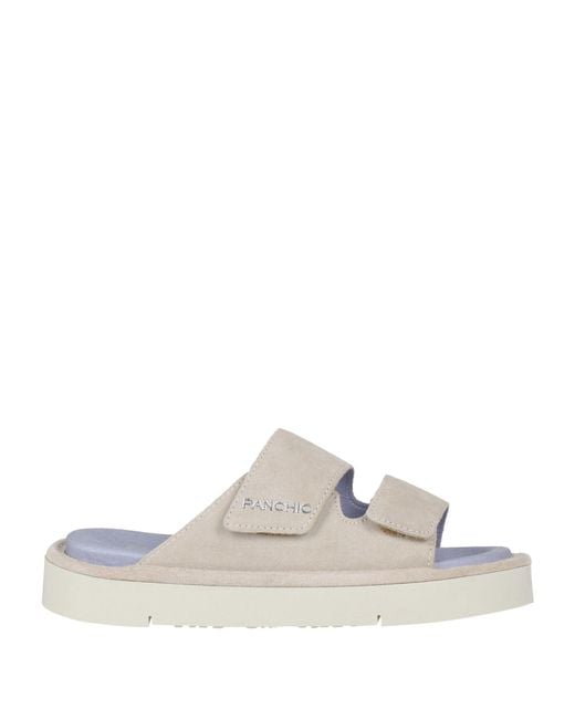 Pànchic White Light Sandals Leather