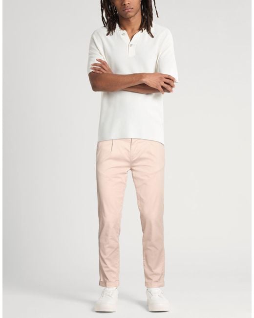 Michael Coal Natural Pants Lyocell, Elastane for men